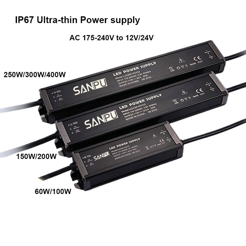 Outdoor Power Transformer - Ультратонкий водонепроницаемый блок питания IP67 для