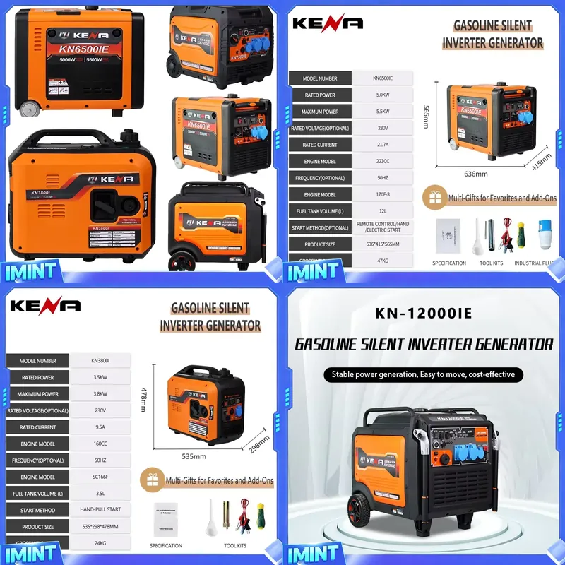 Portable Generator Inverter - Портативный инверторный генератор 3.5кВт/6.5кВт на двух