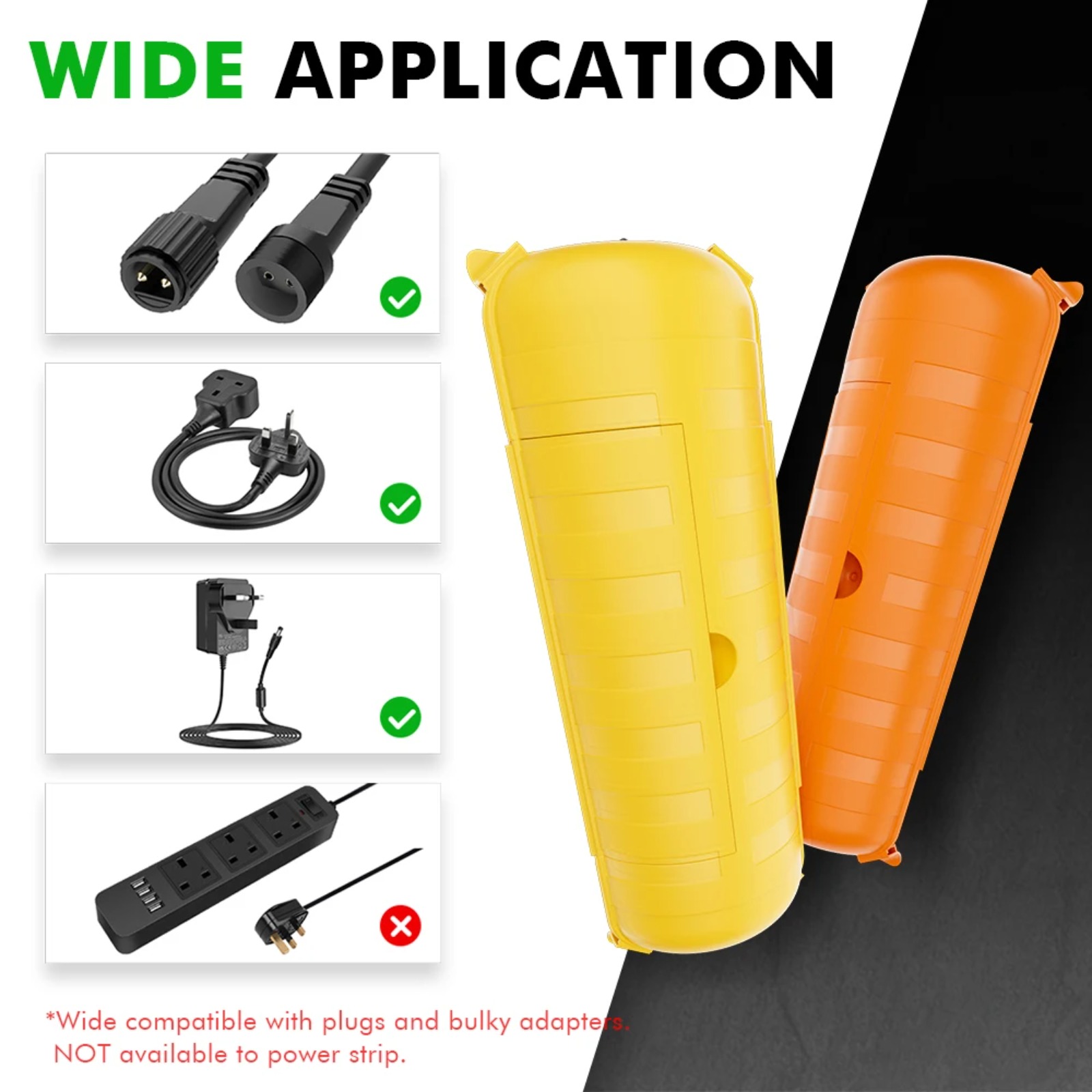 Outdoor Power Strip With Cover - Защитный кожух IP44 для уличных удлинителей