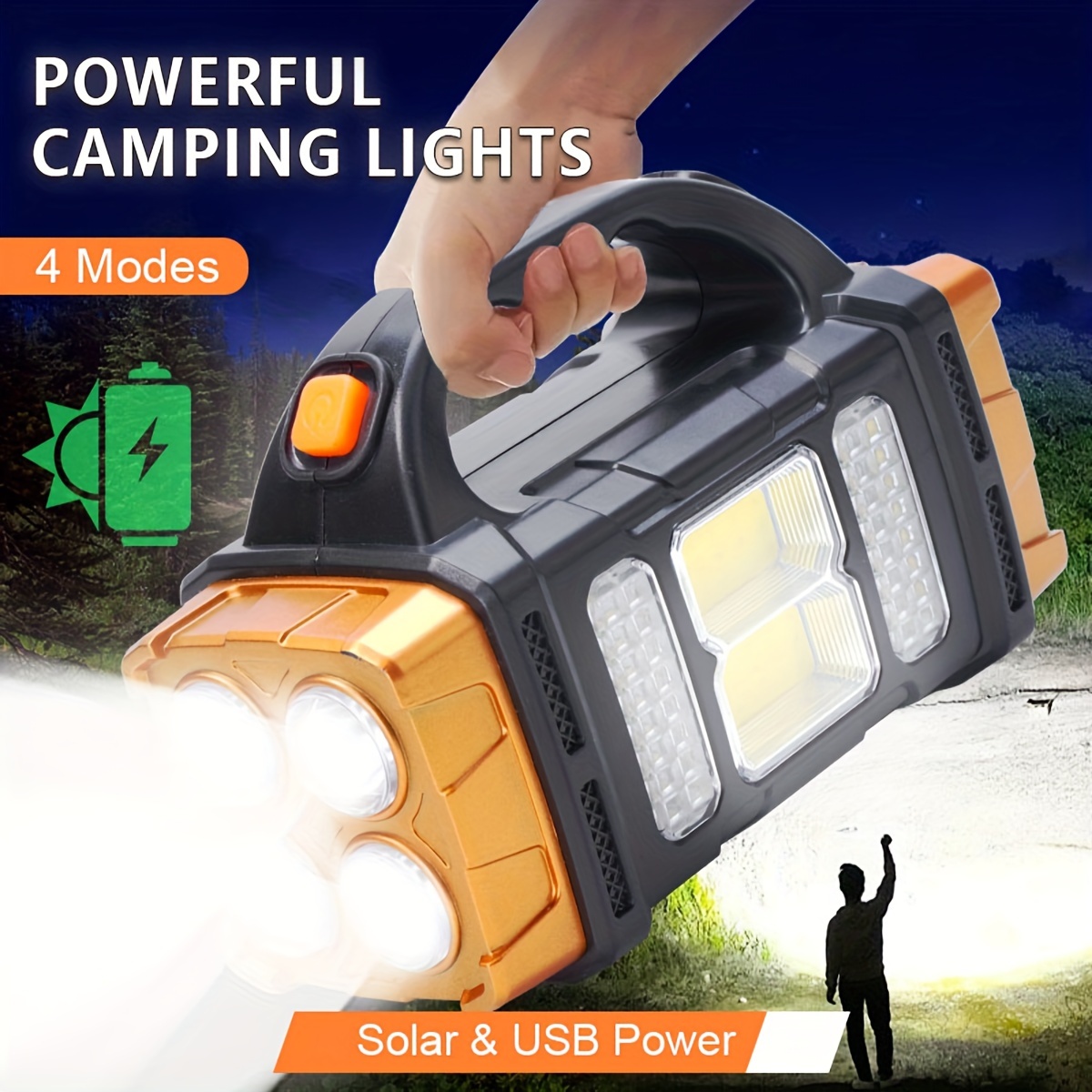 Outdoor Usb Power Supply - Новый усовершенствованный перезаряжаемый мощный солнечный светодиодный