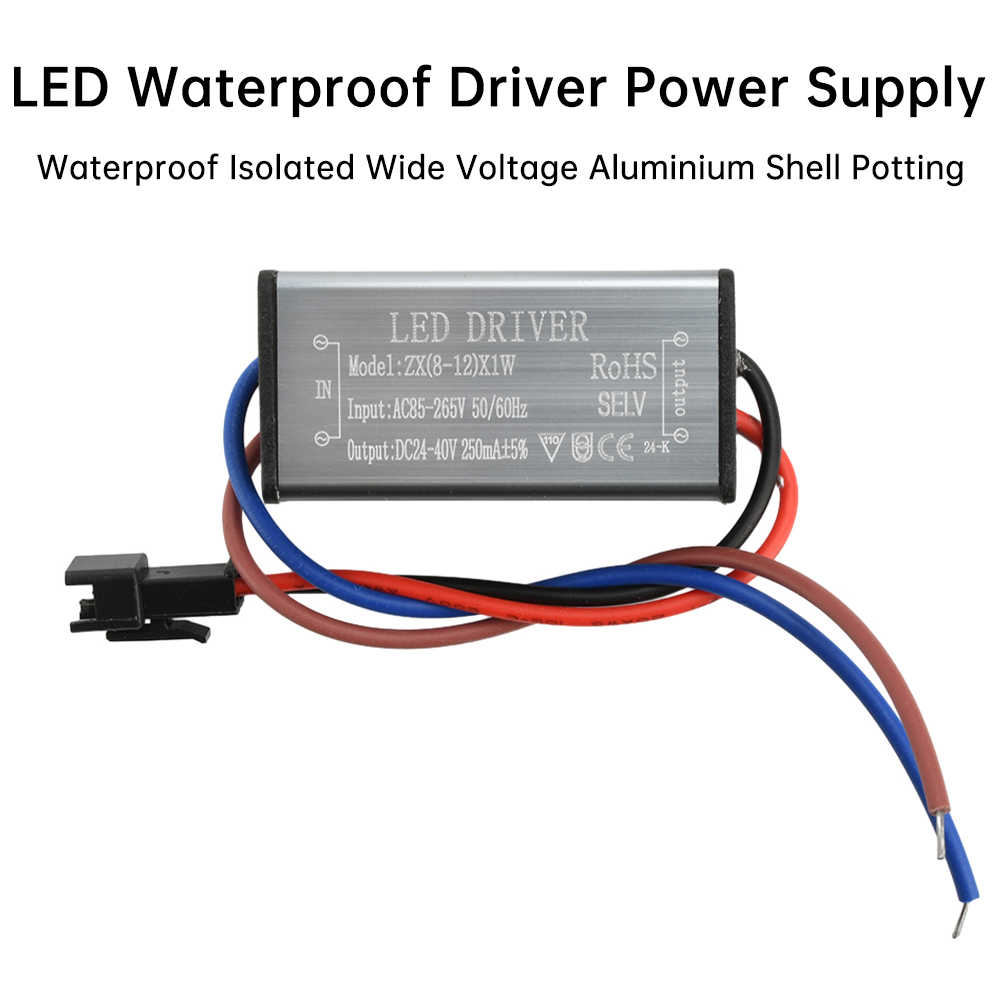 Outdoor Power Transformer - AC85-265V 1-24W IP68 Водонепроницаемый светодиодный драйвер