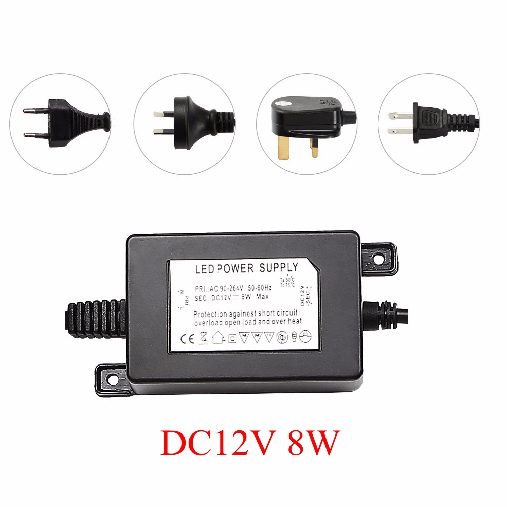 Outdoor Power Transformer - Водонепроницаемый трансформатор IP67 DC12V 8W для