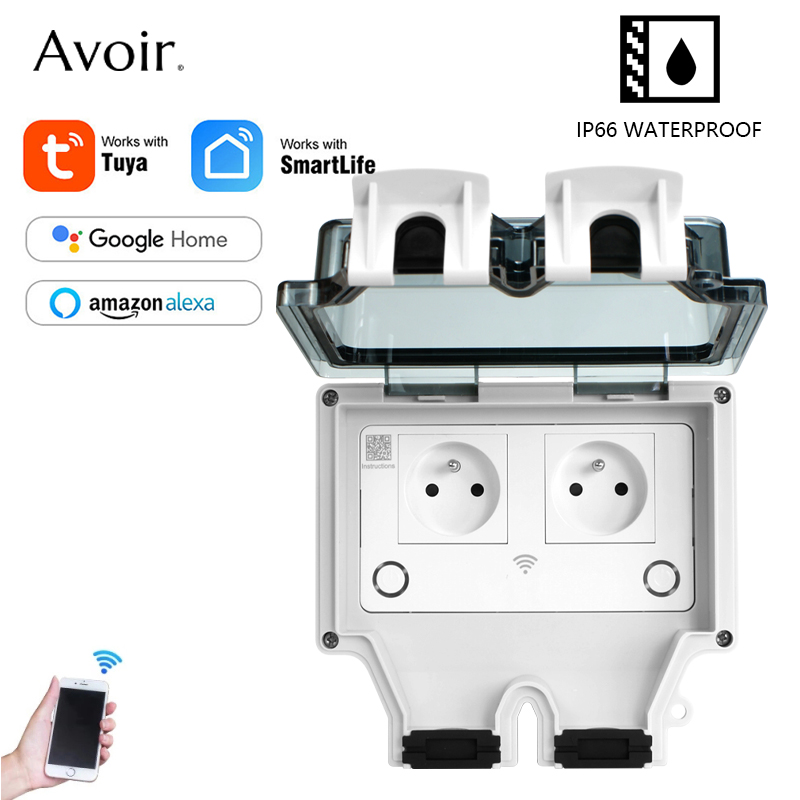 Outdoor Power Outlet With Remote Control - Умная водонепроницаемая розетка с таймером, IP66,