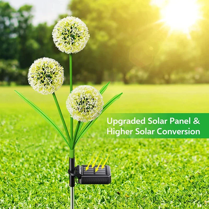 Outdoor Yard Power Stake - Садовый светильник на солнечной энергии, цветок