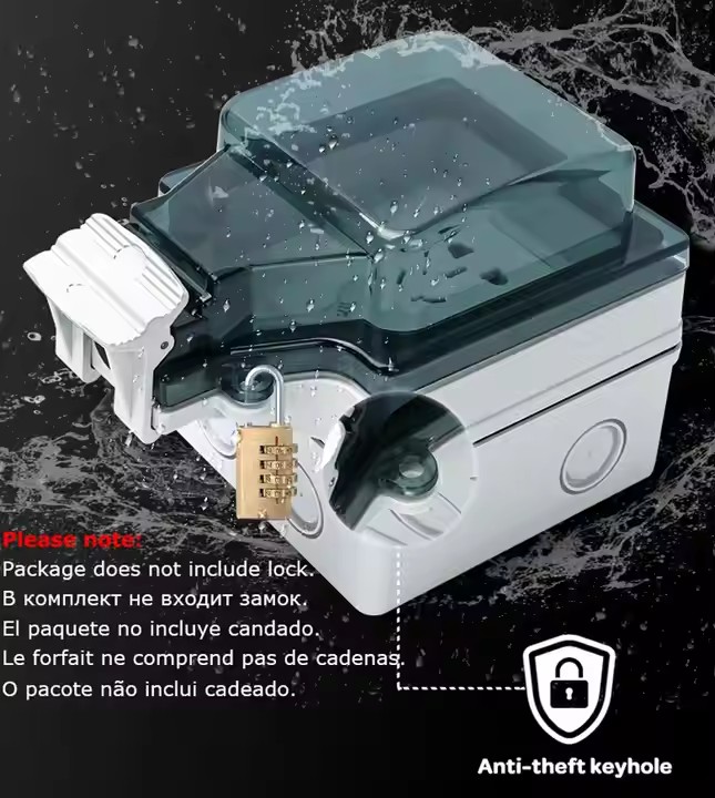 Уличная водонепроницаемая розе – обзор и цена Outdoor Power Outlet With Remote Control