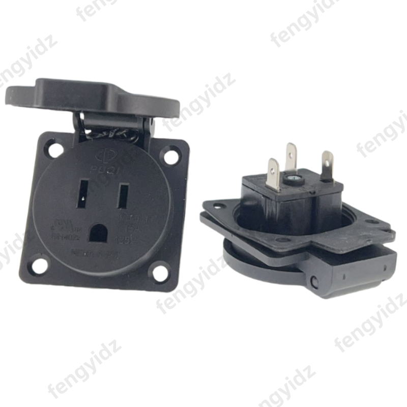 Черный 125 В 15 А 20 А IP44 CE – обзор и цена Outdoor Power Outlet Waterproof