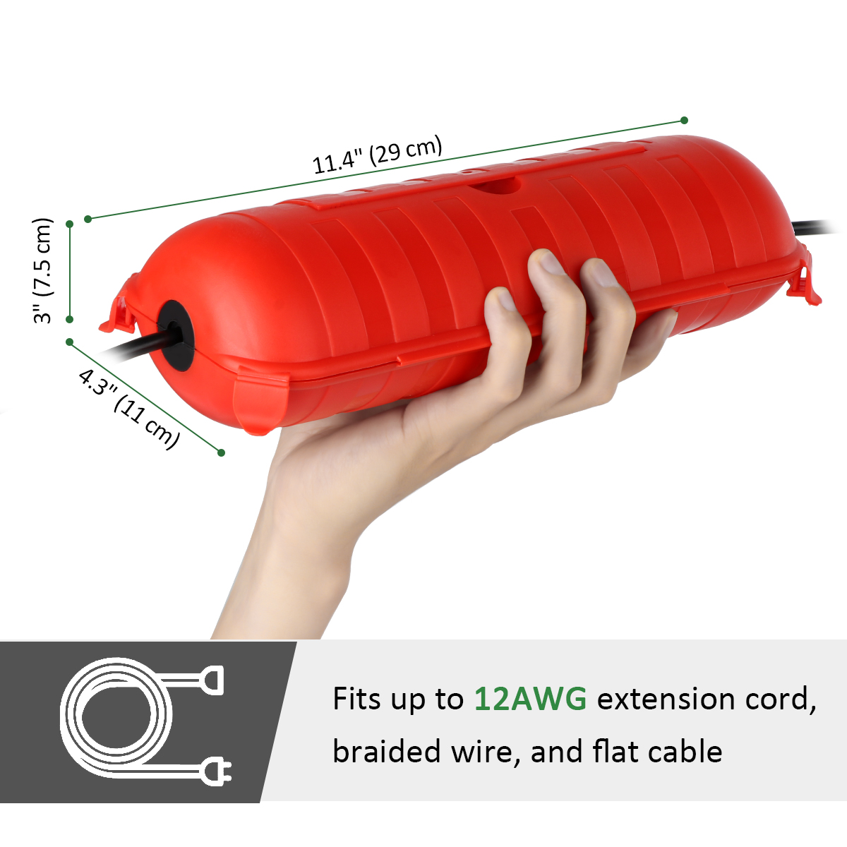 Влагозащищенный уличный удлини – обзор и цена Outdoor Power Outlet Waterproof