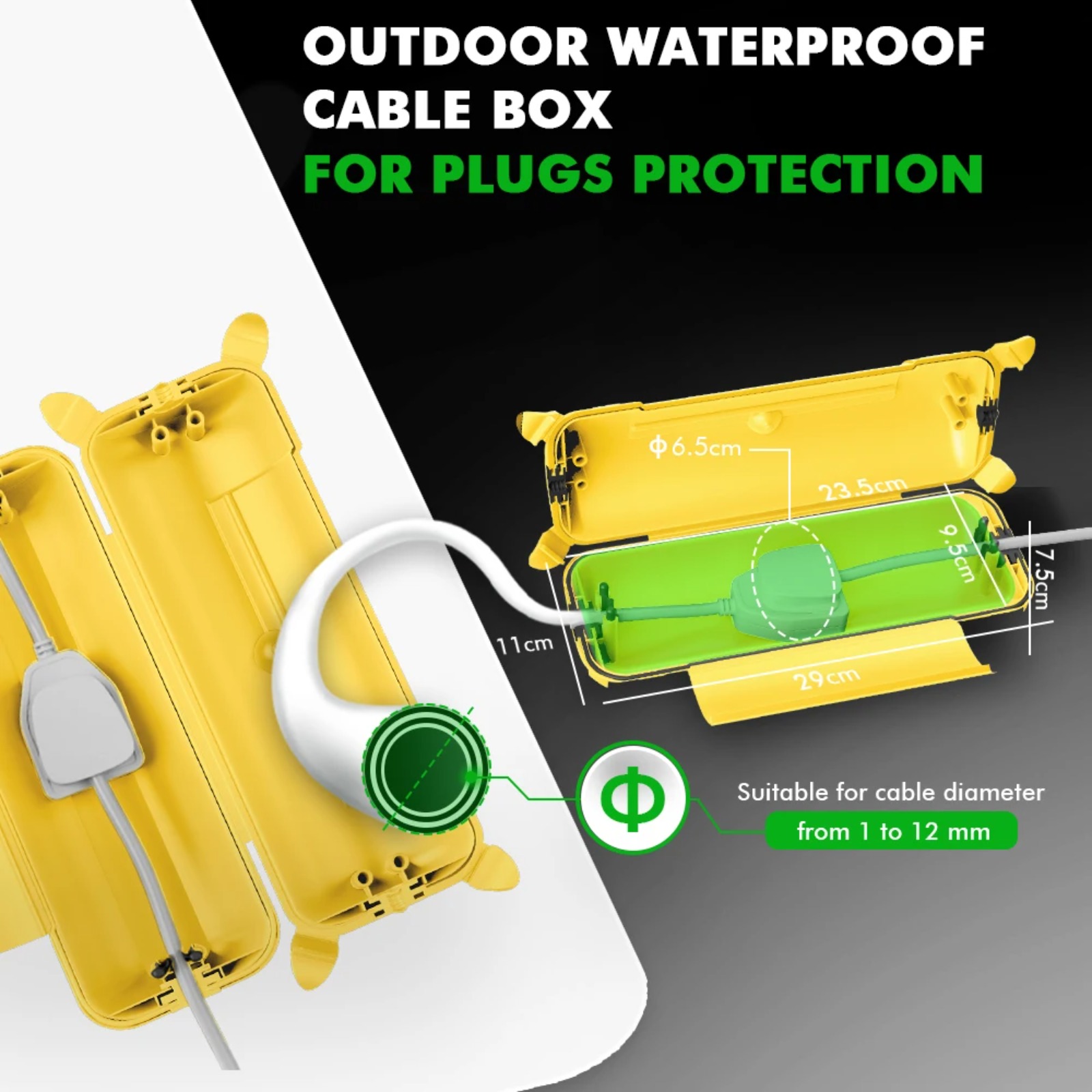 Защитный кожух IP44 для уличны – обзор и цена Outdoor Power Strip With Cover