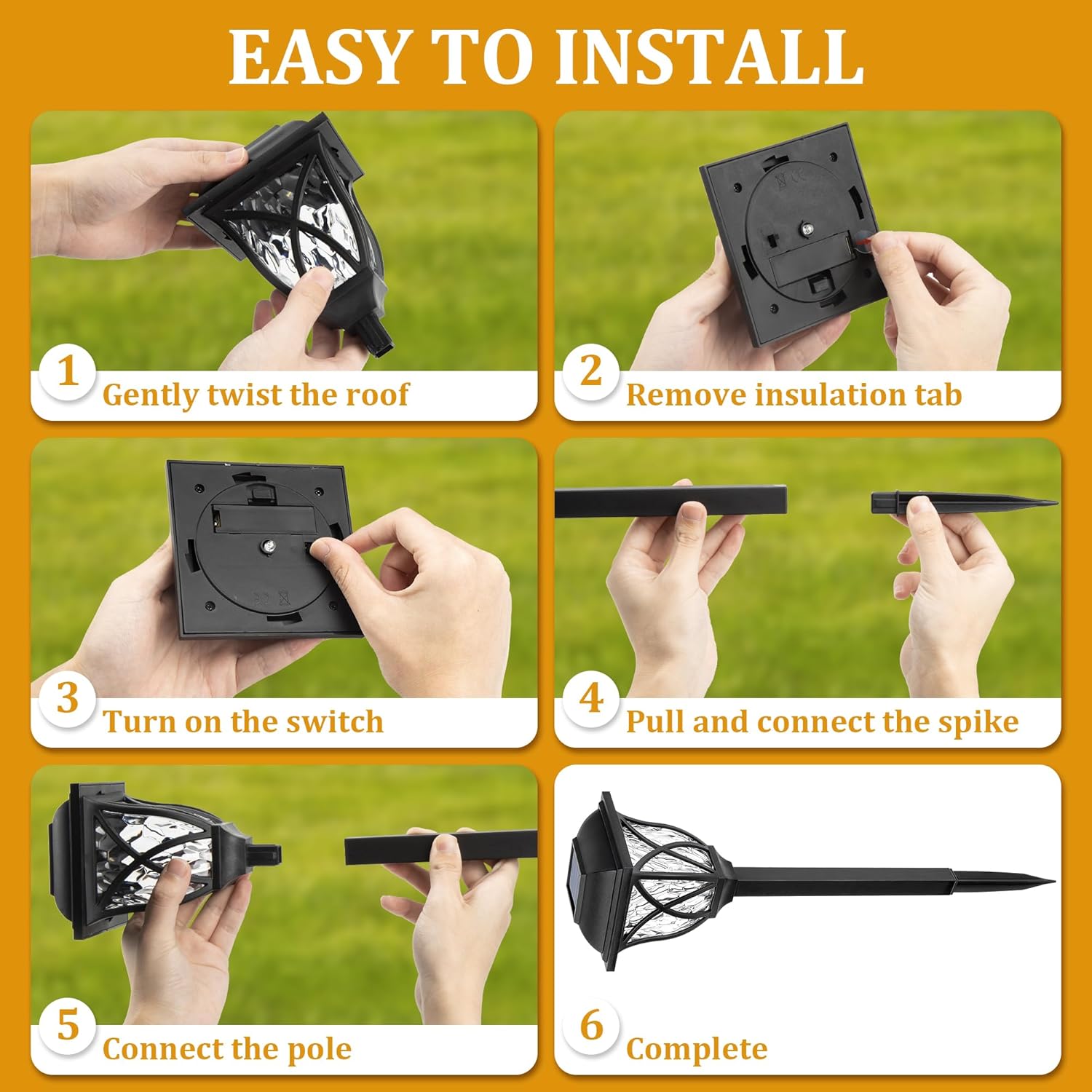 1-8 шт. солнечных садовых свет – обзор и цена Outdoor Yard Power Stake