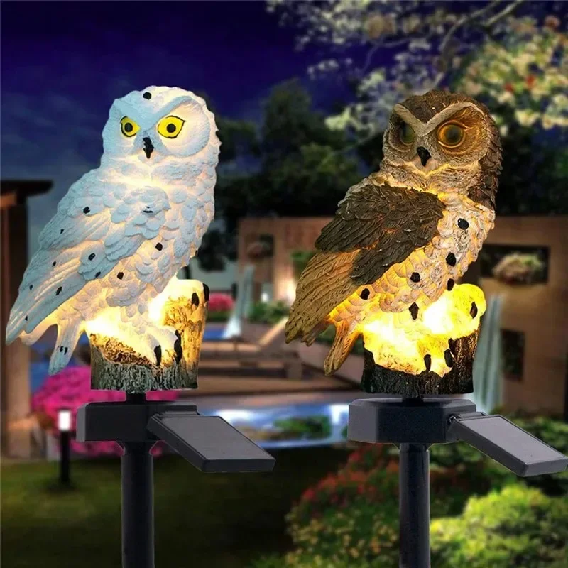 Солнечная статуэтка совы с LED – обзор и цена Outdoor Power Supply