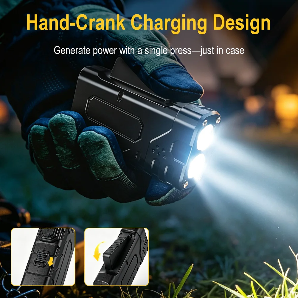 BORUIiT Ручной фонарь EDC с LE – обзор и цена Outdoor Usb Power Supply