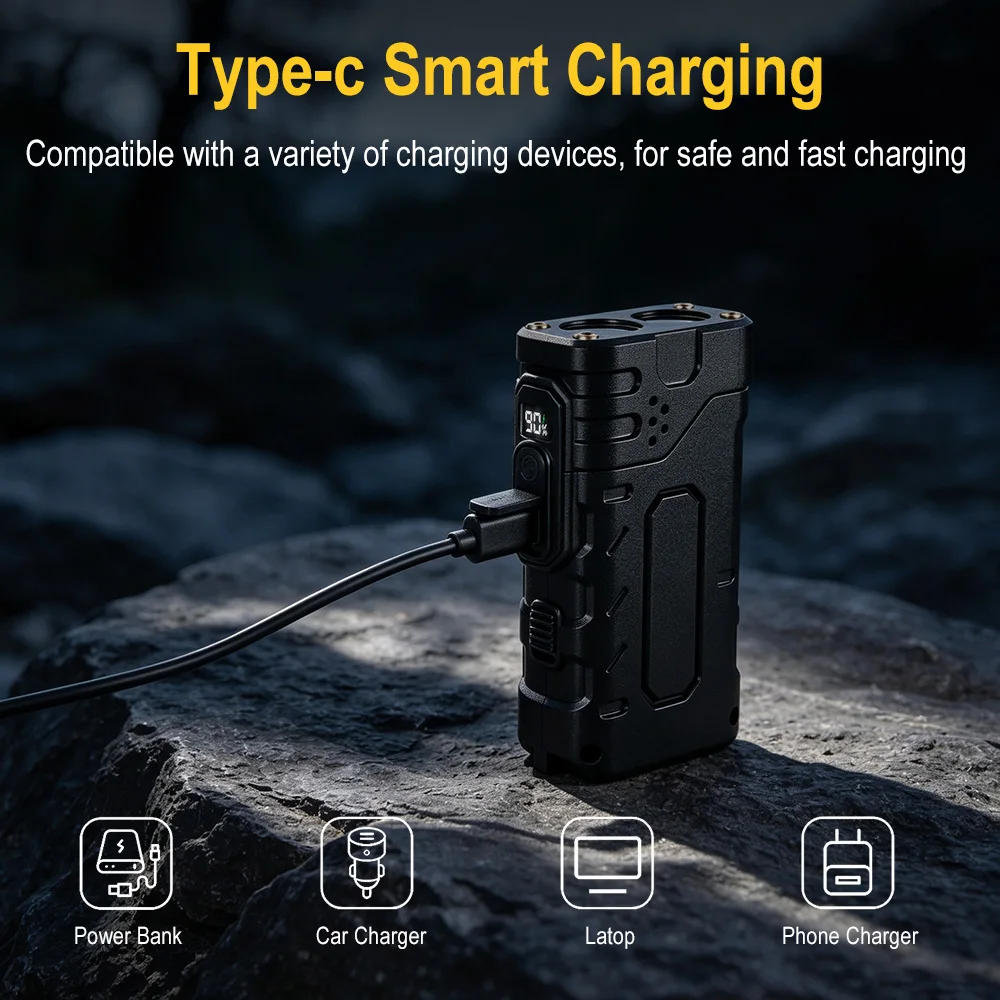 BORUIiT Ручной фонарь EDC с LE – обзор и цена Outdoor Usb Power Supply