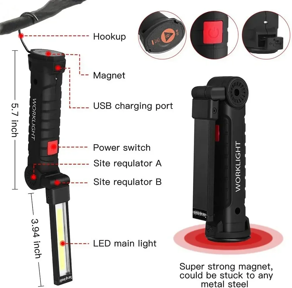 Светодиодный фонарик COB, пере – обзор и цена Outdoor Power Usb