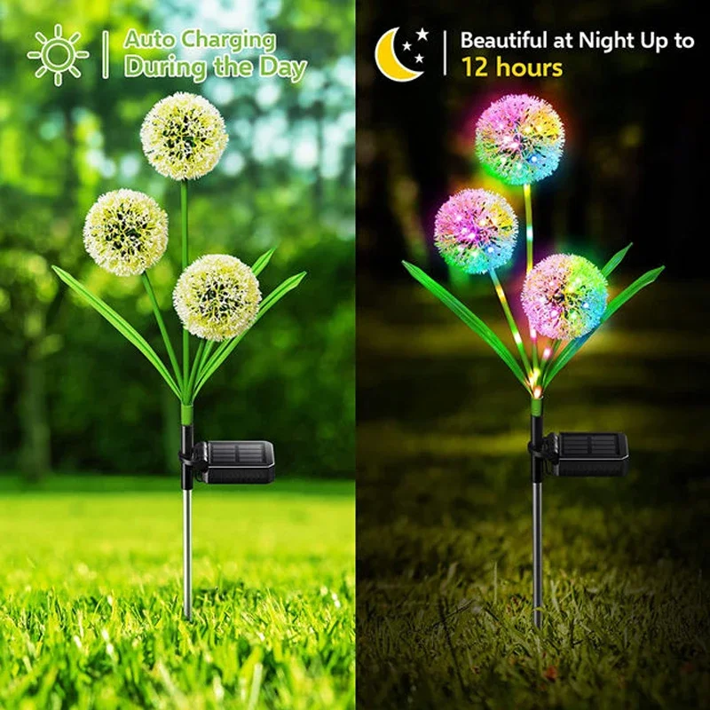 Садовый светильник на солнечно – обзор и цена Outdoor Yard Power Stake
