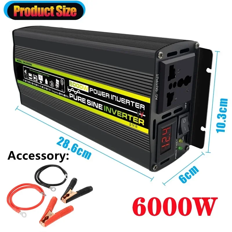 6000 Вт DC12/24 В в AC 220 В ч – обзор и цена Outdoor Power Transformer