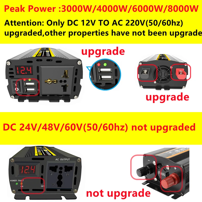 6000 Вт DC12/24 В в AC 220 В ч – обзор и цена Outdoor Power Transformer