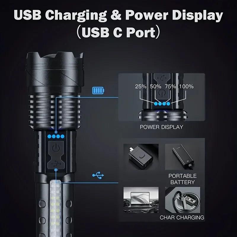 Мощный светодиодный фонарь с и – обзор и цена Outdoor Power Usb