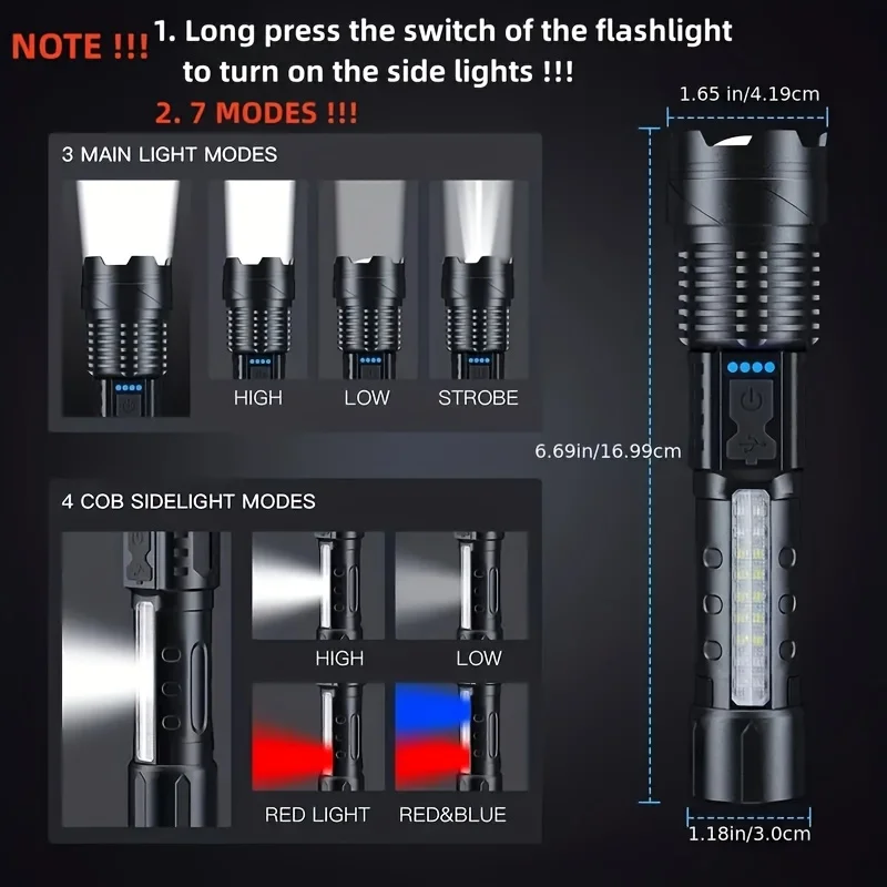 Мощный светодиодный фонарь с и – обзор и цена Outdoor Power Usb