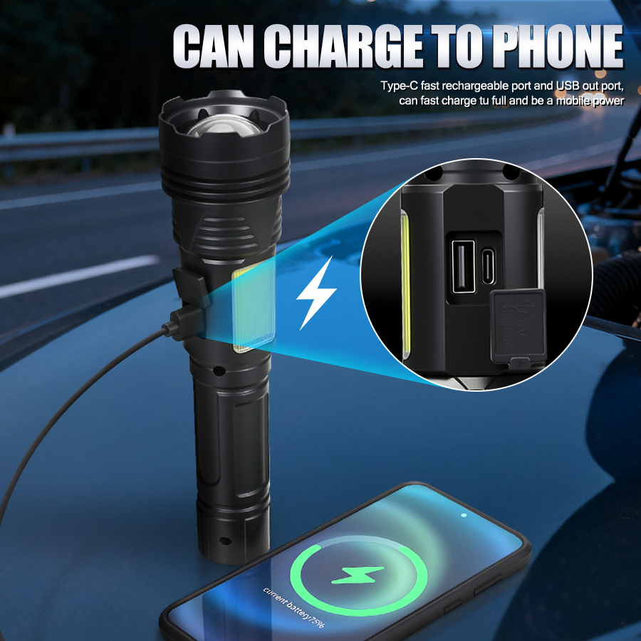 Мощный светодиодный ручной фон – обзор и цена Outdoor Power Usb